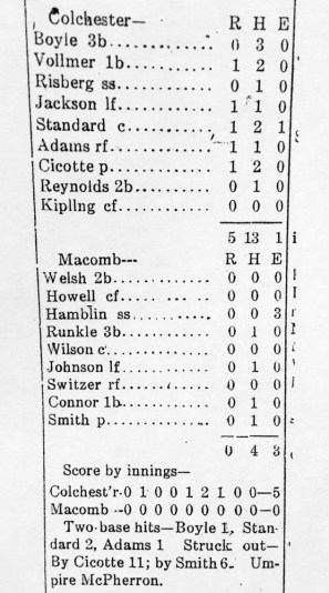 Colchester-Macomb-19210911-box-score